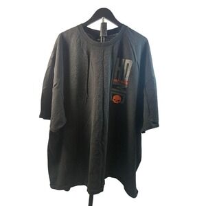 Harley Davidson Mens 4XL Black T-Shirt HDMC Skull Tioga County PA Graphic Tee